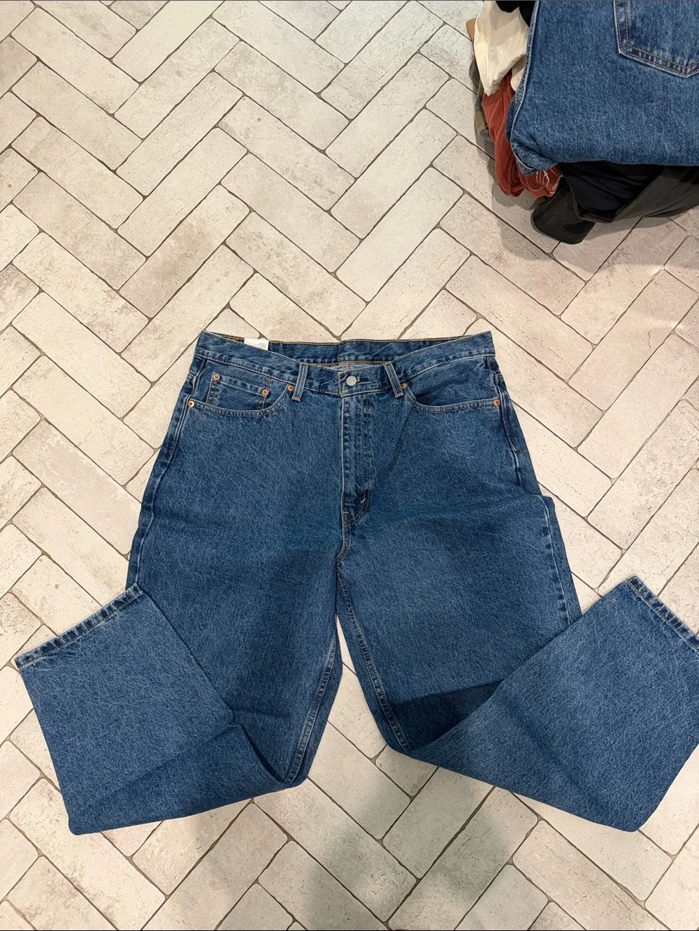 Levi's Relaxed Fit Dark Blue Denim Jeans